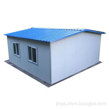 Prefab House, Hot Galvanized Steel Structure, EPS Sandwich Panels
